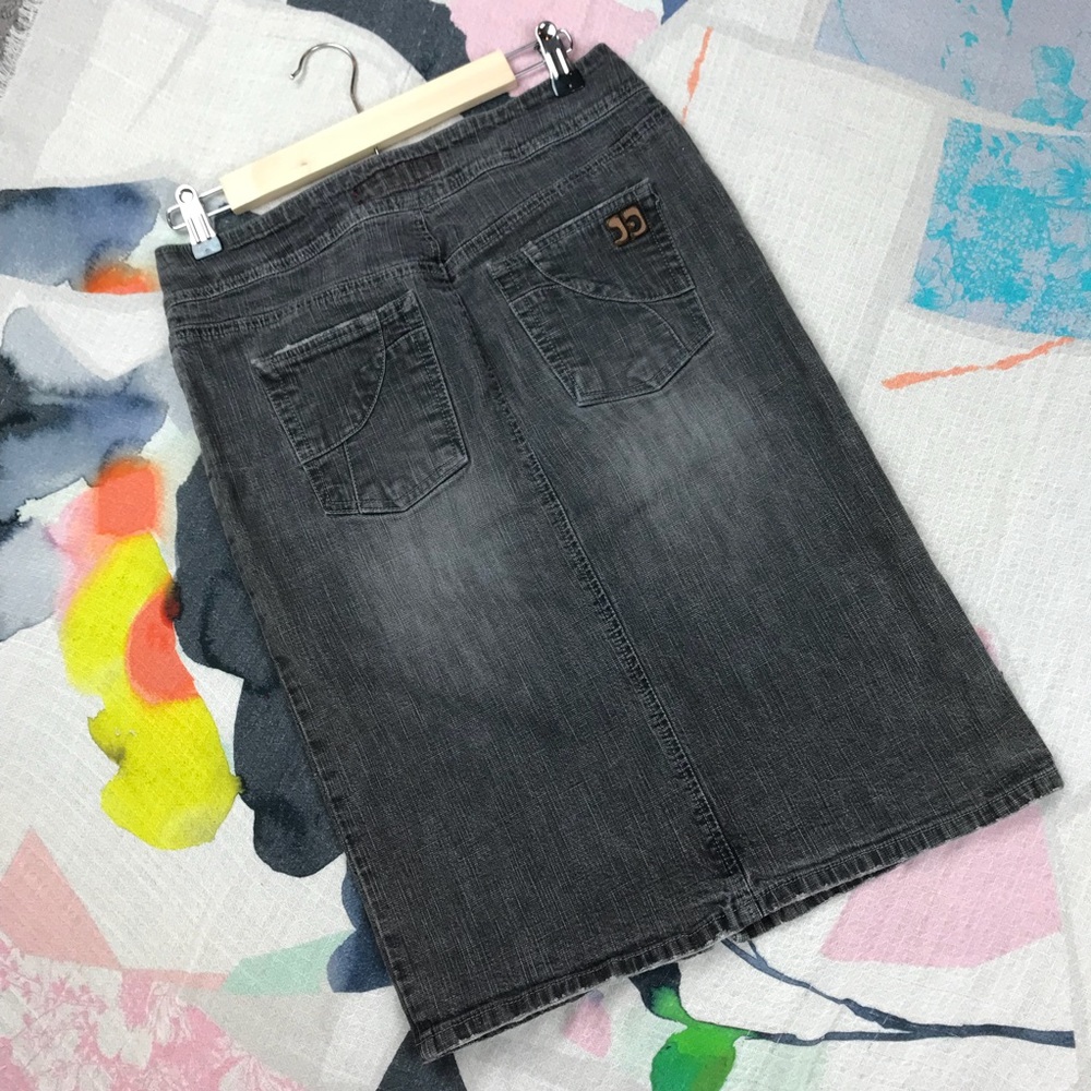 Joe’s jeans gray denim straight skirt Sz 28 - Picture 3 of 5